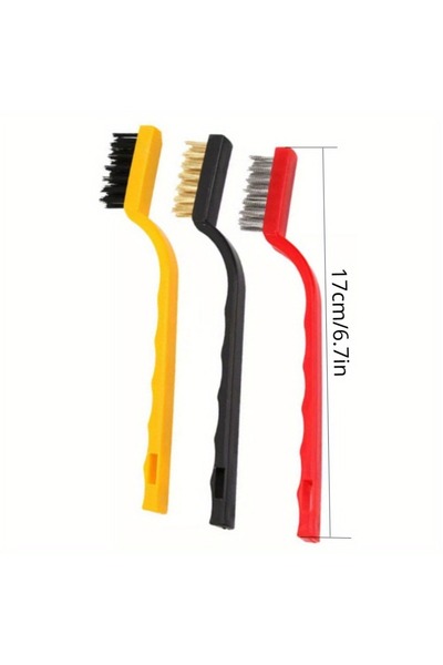 Choice مجموعة من 3 قطع: فرشاة من الفولاذ المقاوم للصدأ مقاس 7 بوصات، فرشاة تن...