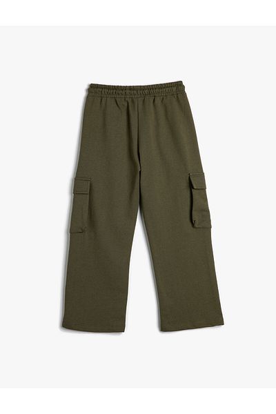 Koton Basic-Cargo-Jogginghose mit Pattentaschendetail und Bindebund