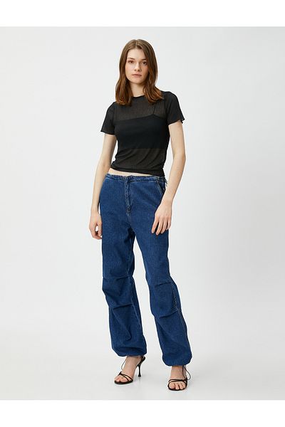 Koton Tricou transparent cu mânecă scurtă