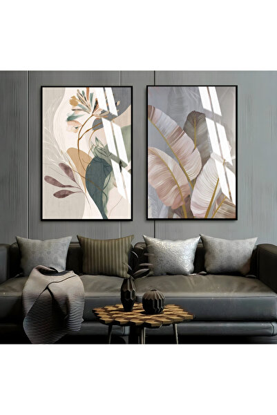Harika bir ev Hari̇kabi̇rev | Soft Colors Abstract Flower Combination | Frame...