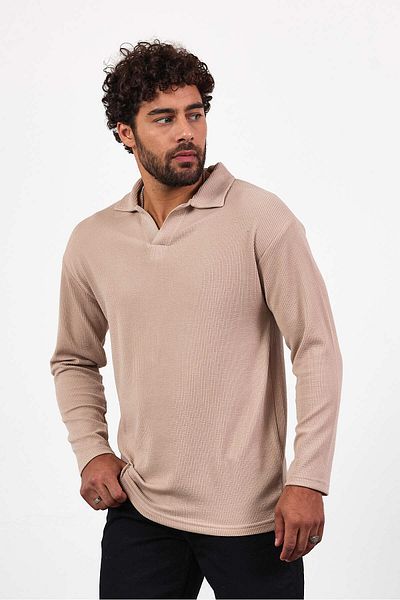 Weyeze Μακρυμάνικο Ζακάρ T-shirt AF-K32031LNS