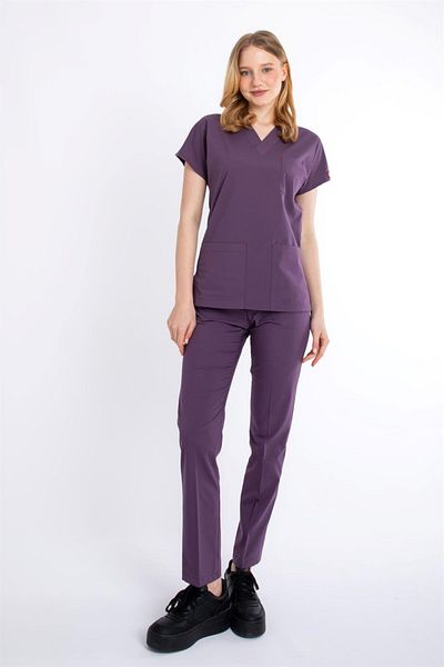 Uçak Medikal Costum chirurgical din Lycra Soft Plum U-flex