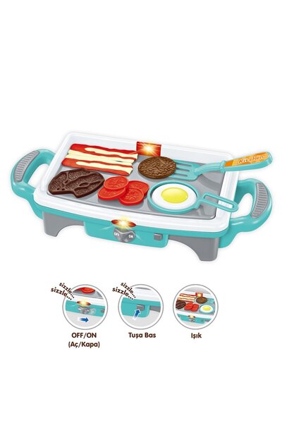 PopŞeker Kendi Yemeklerini Pişirsinler: Işıklı Oyuncak Izgara ile Mutfak Eğle...