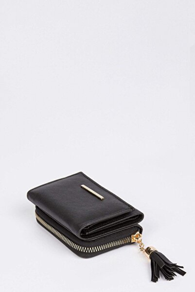 OLLBAG Püskül detaylı siyah  cüzdan