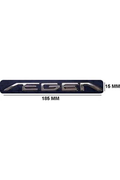 EDEXPORT FİAT Uyumlu EGEA Krom Yazı 15*185 mm