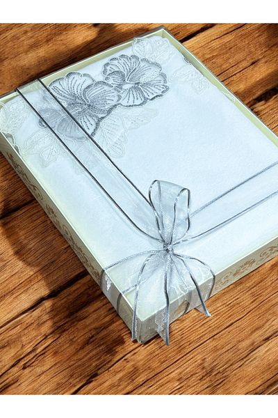 AYHANHOME Πολυτελής βελούδινη πετσέτα χεριών 50x90 εκ. Δώρο, θήκη προίκας