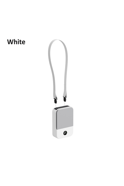 Choice White Waist Fan Portable Outdoor Mini Hanging Neck Fan 3 Gear Strong W...