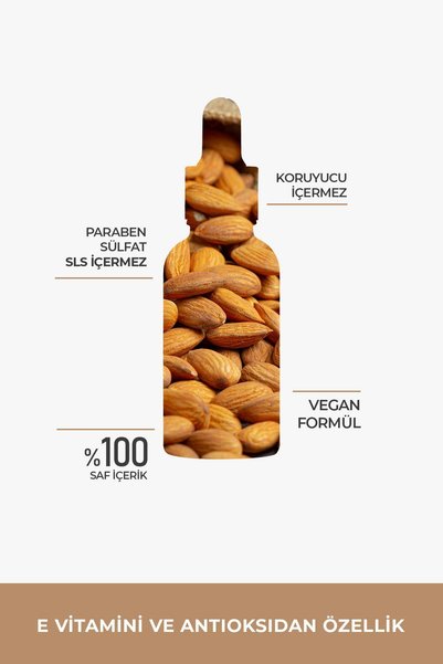 proclis PROCLİS Tatlı Badem Yağı, Sabit Badem Yağ, Sweet Almond Oil, Prunus Amygdalus Dulcis 30ml