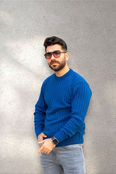BİRBEYSTORE Pulover pentru bărbați cu gât crew