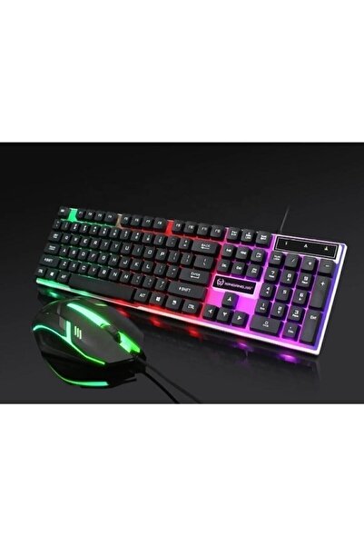 Everest Grup 2in1 Rgb Işıklı Oyuncu Klavye Mouse Seti Mause Işıklı Klavye Mause