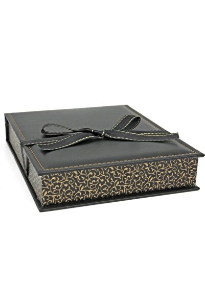 BURAKKUTU Kurdeleli Karton Büyük Set Takı Kutusu 1 Adet 20x17 cm Derinlik 2.5...