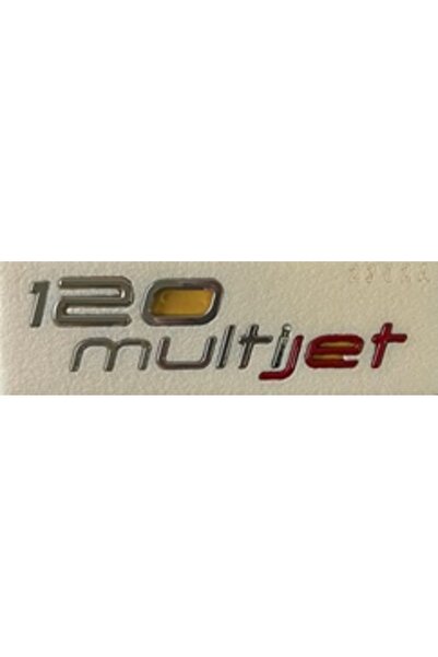 EDEXPORT FİAT Uyumlu 120 multijet Krom-Kırmızı Yazı