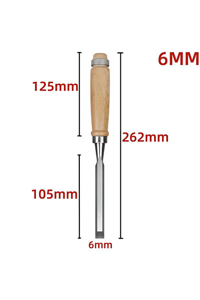 Choice1 1pc 6mm 1/5Pcs/set Manual Wood Carving Hand Chisel Tool Set Professio...