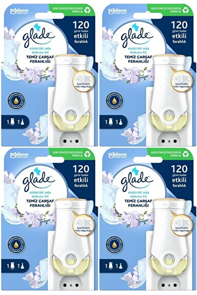 Glade Elektrikli Oda Kokusu Kit Temiz Çarşaf Ferahlığı (4 Lü Set)