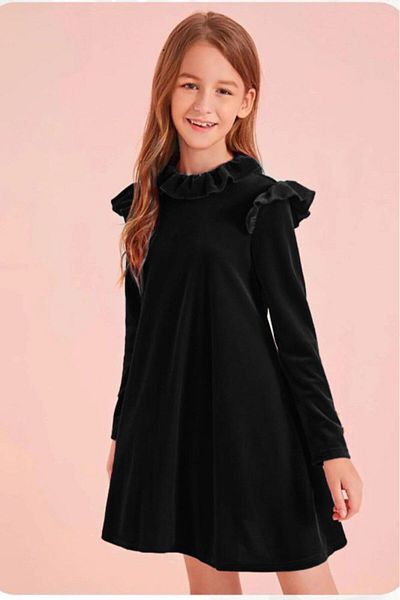 My Kids Wear Rochie din catifea cu volane