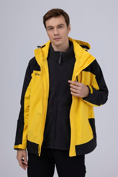 2AS Elbruz Men's 3 in 1 Jacket Coat Yellow/Black