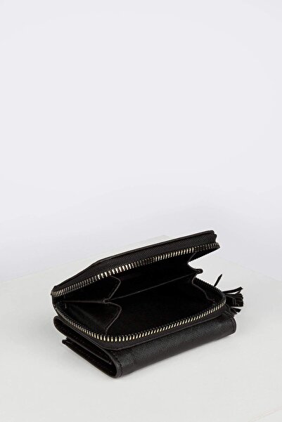 OLLBAG Püskül detaylı siyah  cüzdan