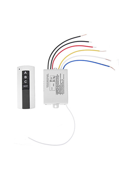 Choice مجموعة جهاز التحكم عن بعد العملي 220 فولت 3 قنوات مفتاح التحكم عن بعد ...