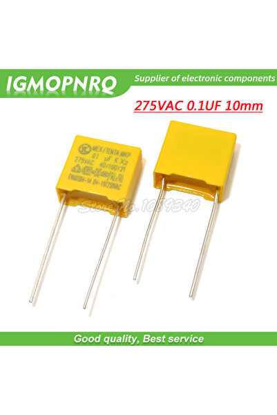 Choice 20 قطعة مكثف 100nF مكثف X2 275VAC الملعب 10MM X2 275V مكثف فيلم البولي...