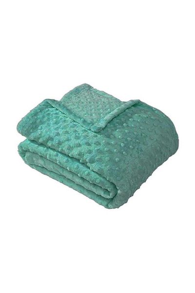 NİVEMESHOME PEARLY AQUA SEA DOUBLE PERSONAL BUCKLE SOFT BLANKET MERINOS