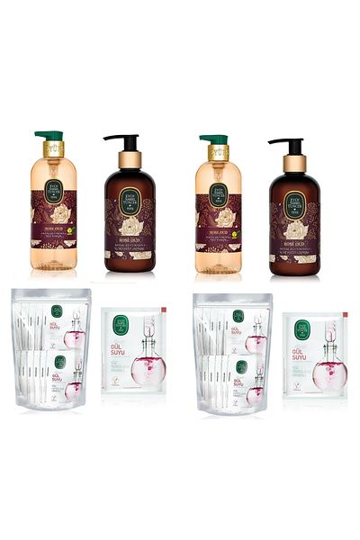 Eyüp Sabri Tuncer Eyüp Sabri̇ Tuncer Oud Rose Natural Olive Oil Fluid 500Mlx2,Losion 250Mlx2,Rose Wipes 30X2