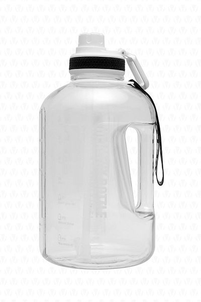 valletta Winta Bpa Free Motivational Water Bottle 2.5 Lt White Water Bottle, Water Bottle, Water Bottle (WITHOUT BAG)