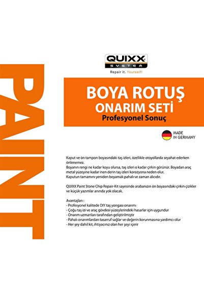 QUIXX Oto Boyası Taş Izi Onarım Seti-siyah Boya