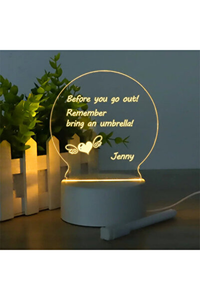 Onigonline Led Çizim Tableti Gece Lambası Not Panosu