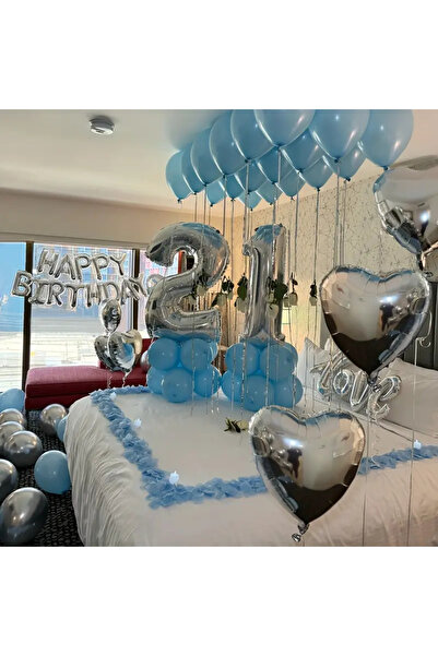 CUGY 21 YAŞ HAPPY BİRTHDAY KALP KONSEPTLİ  ÖZEL GÜN YETİŞKİN DOĞUM GÜNÜ PARTİ...