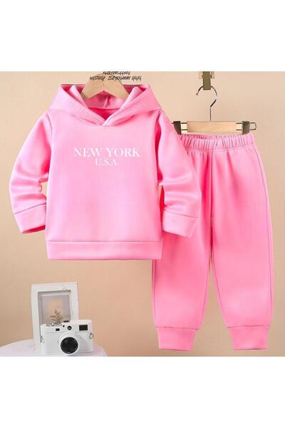 DM DOLCE MORE Unisex Παιδική φόρμα γυμναστικής - New York Printed, Oversize Fit