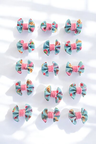 kalben accessories 15 قطعة من القوس النسيجي - شريط من الحرير المضلع مصنوع يدويًا