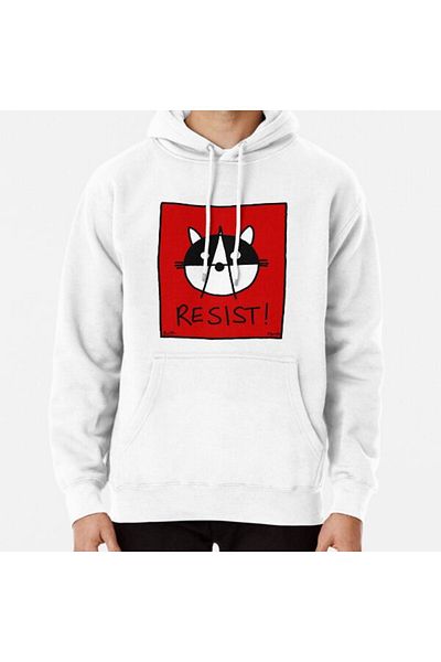 Hvit Stein Αντισταθείτε! Με το φούτερ με στάμπα Raccoons of the Resistance