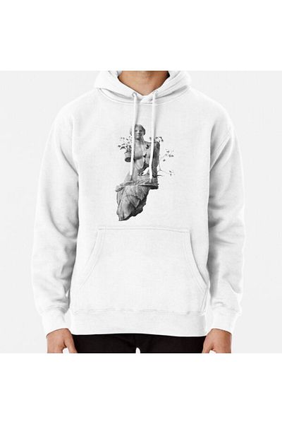 Hvit Stein Venus, the Classic Marble Beauty Printed Sweatshirt