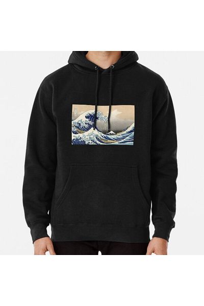 Hvit Stein Суитшърт с принт Great Wave