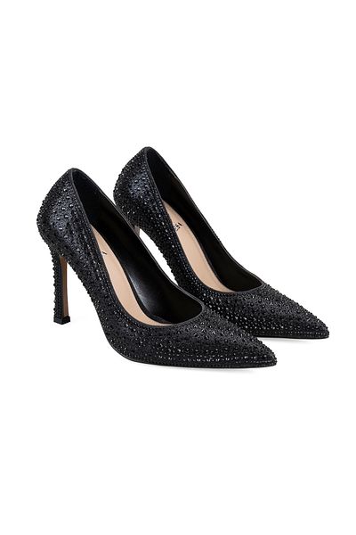 Desa Women's Black Classic Heeled Shoes