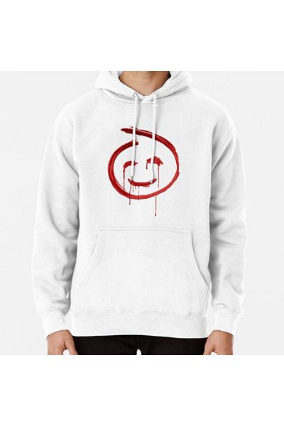 Hvit Stein Φούτερ με στάμπα με σύμβολο Red John