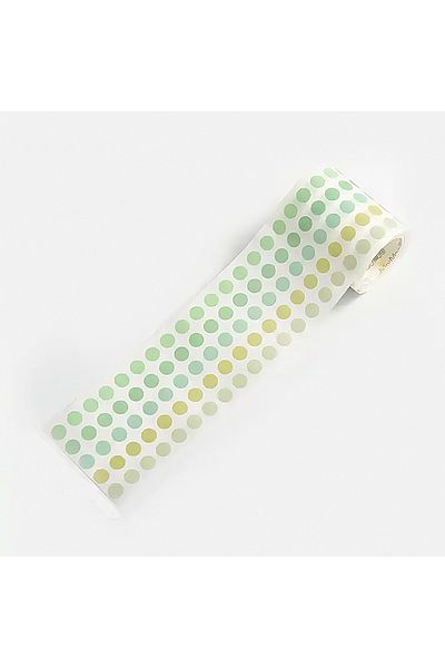 GUGUK Cool Mint Themed 5 Color Roll Tape • Sticky Note