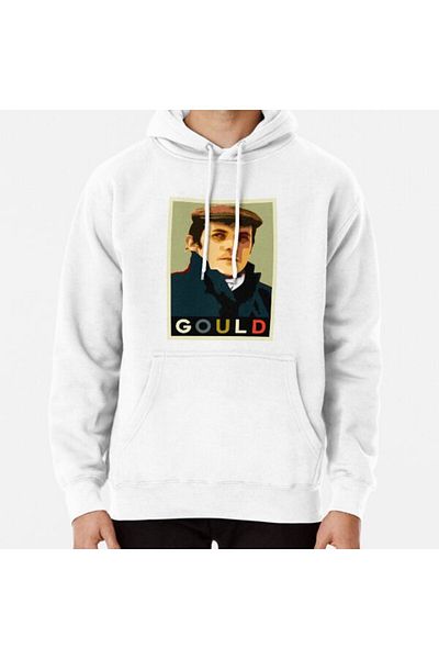 Hvit Stein Φούτερ με στάμπα Glenn Gould