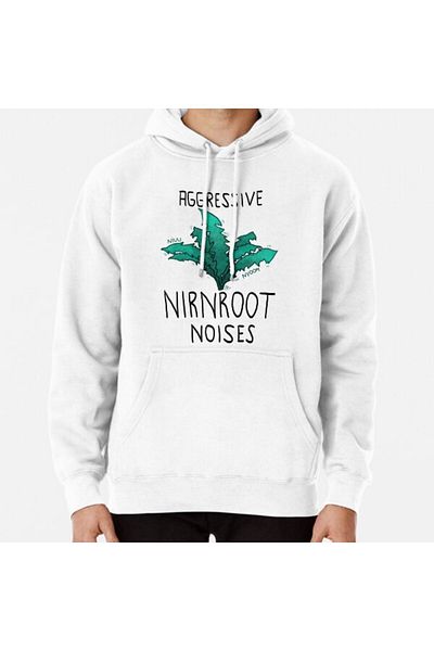 Hvit Stein Επιθετικά θορύβους nirnroot Φούτερ με στάμπα