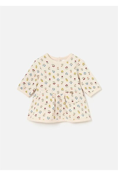 MAYORAL Beige Color Baby Girl Printed Dress