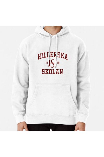Hvit Stein Φούτερ με λογότυπο Young Royals School