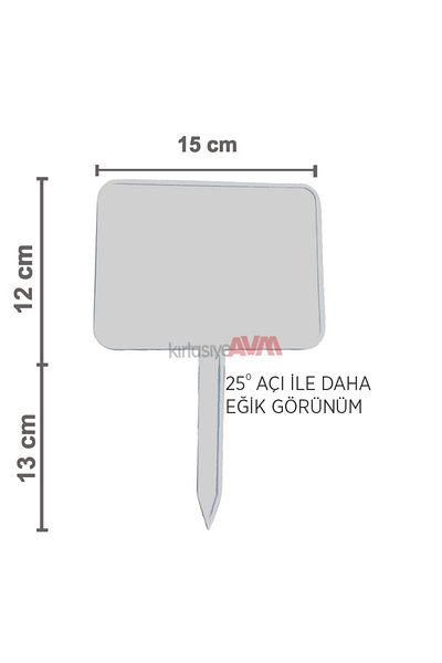 MT Large Size White 10 Pieces - Summer Plastic Price Tag with Angles and Studs - Nuts Wipe Trader, Greas