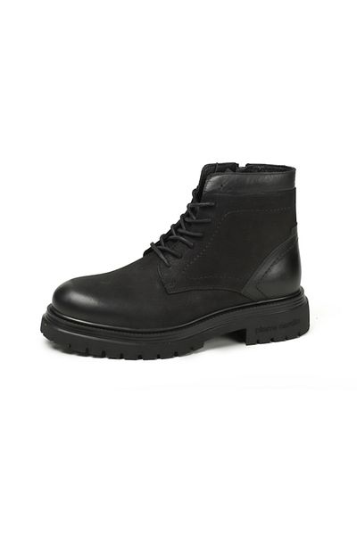 Pierre Cardin Pc-77812 Black Nubuck Leather Men's Casual Boots