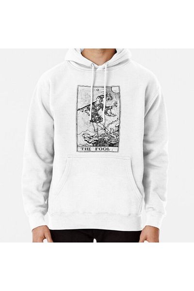 Hvit Stein Major Arcana  Tarot Card - Fortune Telling Occult Printed Sweatshirt