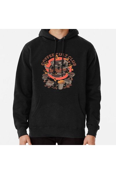Hvit Stein Суитшърт с щампа Holy Coffee Club