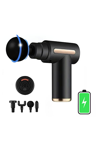 VOOKA Darbeli Titreşimli Şarjlı Sporcu Masaj Tabancası Masaj Aleti Kas Rahatlatıcı Egzersiz Alet