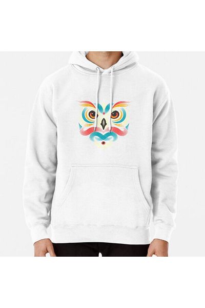Hvit Stein Φούτερ με στάμπα Owl Soul