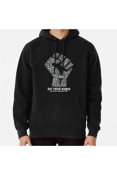 Hvit Stein Суитшърт с щампа Black Lives Matter: Say Their Names