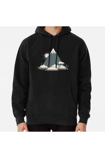 Hvit Stein Суитшърт с щампа Cloud Mountain