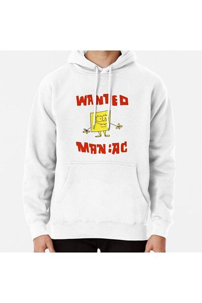 Hvit Stein SpongeBob SquarePants - Hanorac cu model Wanted Maniac